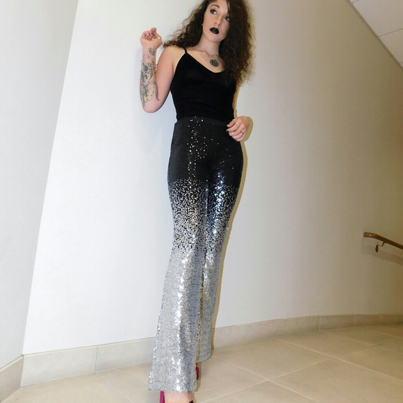 ♠Host Pick🔆🌟Ombre Sequin Bell Bottoms ♠ - Picture 3 of 8